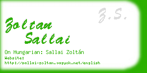 zoltan sallai business card